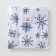 Siddle on the chair "Blue Snowflakes" 42x42x5 cm, 100% cotton, 164 g/m2
