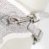 AMONICE SECTION "Mouse" with a soft harness, leash 120 x 1 cm, Osh 18-22 cm, fire 24-30 cm, gray