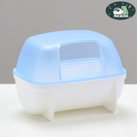 A toilet for rodents "Pijon", 10.2 x 7.2 x 7.2 cm, blue