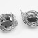 Earrings Metal "Aesthetics" Freesia, Color silver