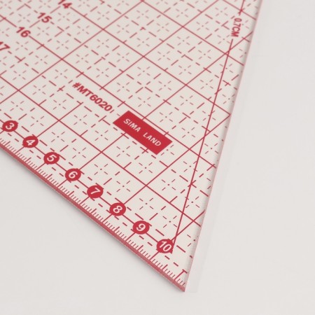The quilting and patchwork line is 20 × 23 × 0.3 cm, the color is transparent/pink-1