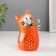 VAZ Keramics "Red cat with a bow" 8.7x7.7x13.5 cm