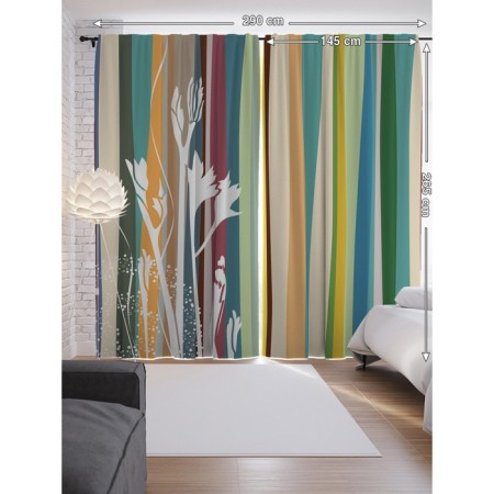 Photostes "Home Strips", Saten, size 145x265 cm, 2 pcs-1