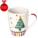 Porcelain mug in gift packaging of the share "New Year. Christmas tree ", 350 ml, white color