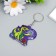 PVC keychain "Dragon with gems" Soft 5.1x5.3 cm