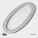 Glass Serving Magistro "Shine", 16 × 32 × 1.5 cm, silver color