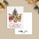 Happy New Year! "Happy New Year!", Hare at the Christmas tree, 6 x 8 cm, New Year