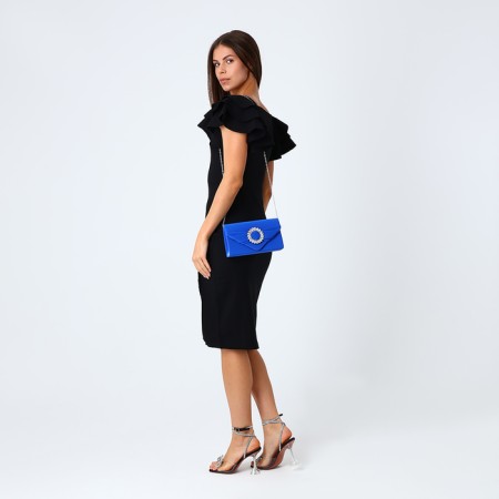 Female bag on a magnet, blue color-6