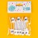 Halloween skewers, 12 pieces in a set, white color