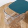 Plastic jar for bulk products with a spoon on Velcro, 13 × 8.7 cm, color mix