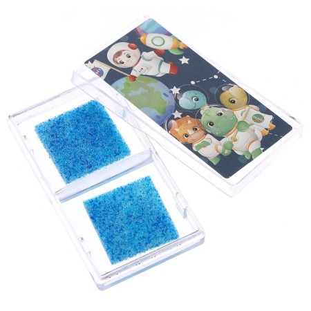 Printing color "dinosaurs", set of 3 pcs., Roller-flip with 2 nozzles, stamp pillow-5