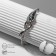 Bracelet Metal "Snake", green color in silver, l = 16 cm