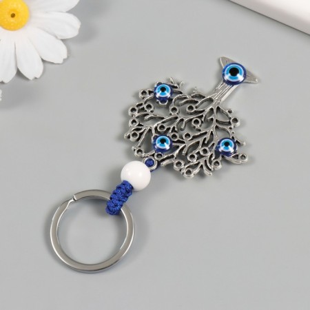 Keychain from the evil eye metal "Nazar" 7 cm-2