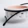 Ceramic bowls on a stand of 2 x 250 ml 13 x 5 cm, beige and gray