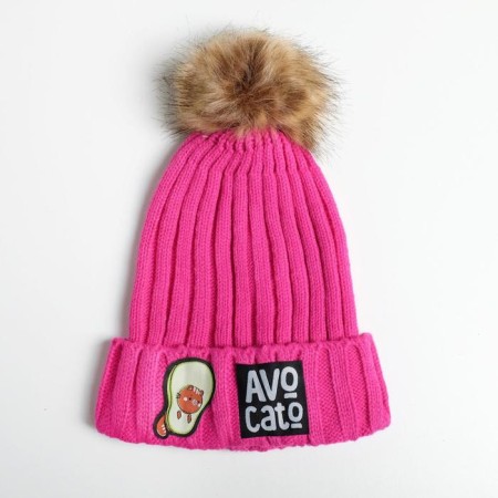Women's cap with pompom Avocato
