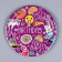 Paper plate "Birthday", in the set of 6 pcs., Purple color