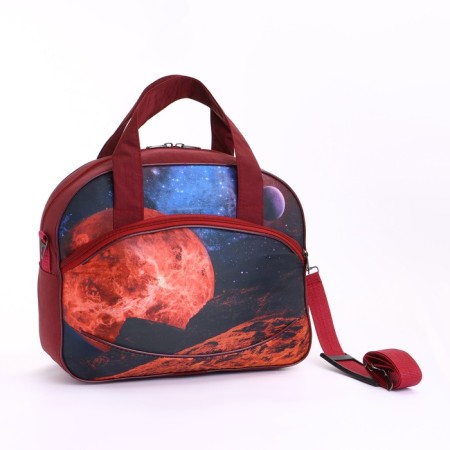 Small 37 l (s) suitcase with a Sacvoyage bag, lightning department, with extension, purple color-9