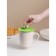 Silicone lid Silicone share "caterpillar", d = 10 cm, green color
