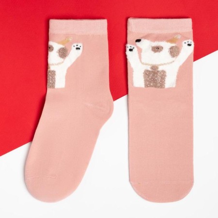 New Year. KAFTAN socks "Happy Holidys!" 5 pairs, size 35-38-2