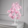 LED bush "Pink roses" 45 cm, 24 LED, constant glow, 220 V, glow warm white