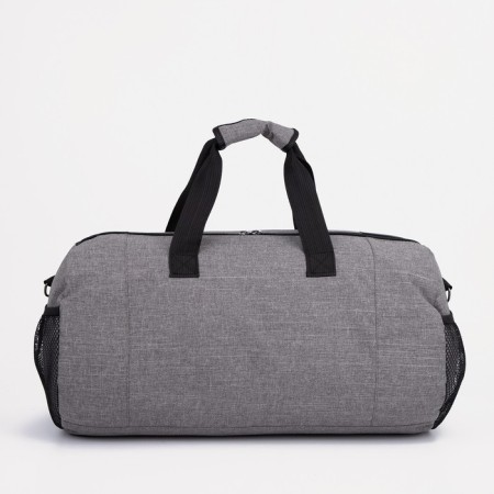 Sports bag with lightning, 3 outer pockets, long belt, black/gray color-1