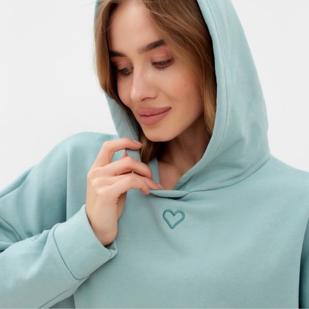 Hoody women Minaku: Casual Collection Color Mint, size 50-52-2