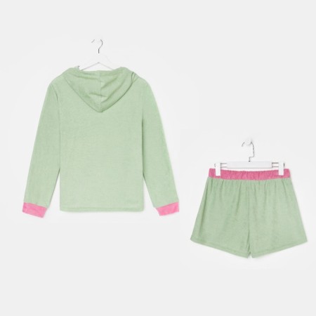Women's costume (sweatshirt and shorts), peppermint color, rr 46-10