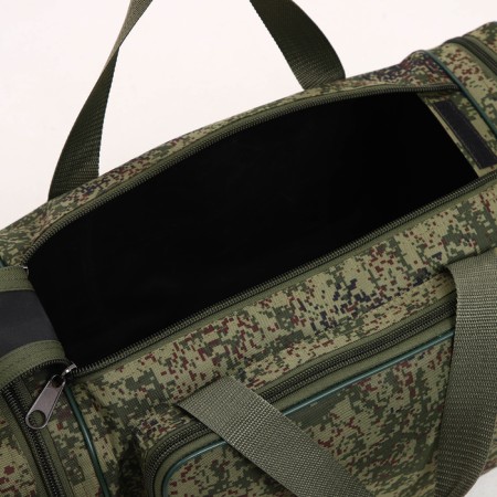 Road bag with lightning, 3 pockets, long belt, khaki color-2