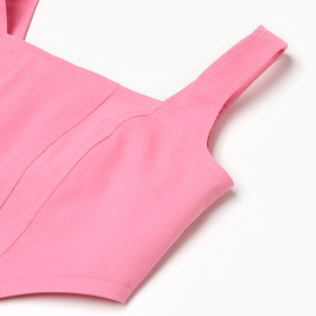 Top female denim Mist: Denim R.44, light pink-6