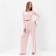 Female set (longshit, trousers) minku: Home Collection Pink color, pr 48