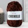 Yarn "CHENILLE" 100% micropoliester 90m/100g (575 chocolate)