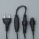 Garland "fringe" 3 × 0.9 m, IP44, UMS, dark thread, 232 LED, glow warm white, 220 V