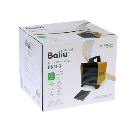 Thermal gun Ballu BKN-3, electric, 2.2 kW, 100 m3/h, 220 V, up to 25 m2-6
