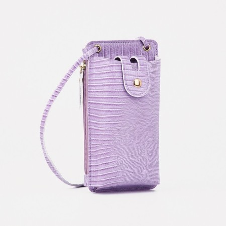 Baby bag on magnet, long belt, lilac color