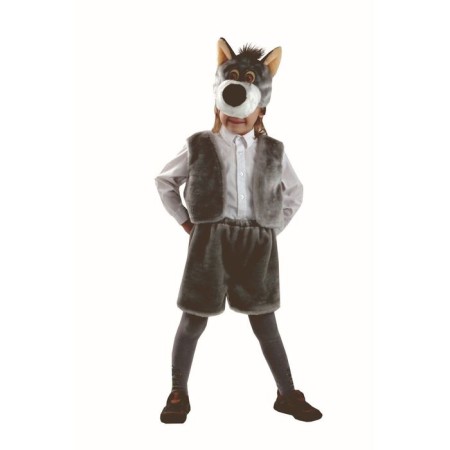 Carnival costume "Wolf", fur, size 28, height 110 cm