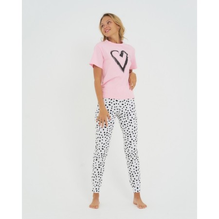Female Pajama KAFTAN "Heart" p. 40-42-2