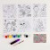 New Year's set for creativity. Christmas balls for coloring "New Year! Make a desire ", 6 pcs
