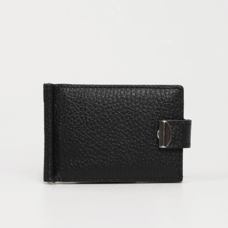Clip for bills on a button, black color