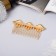 Liberty hair crest "Rombing geometry, 7.5x5 cm, gold