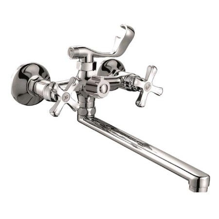 Bath mixer Rush Bianki Bi7650-51, two-wound, long spout, chrome