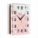 Watch wall, interior "pink marble", silent, 25 x 25
