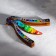 Wooden souvenir "Butterfly knife" rainbow