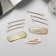 Invisibility for hair "Atlas" (set 9 pcs) 5 cm, gold