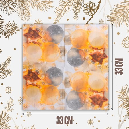 Paper Napkins "Christmas tree decorations", 33x33cm, set of 20 pcs.-1