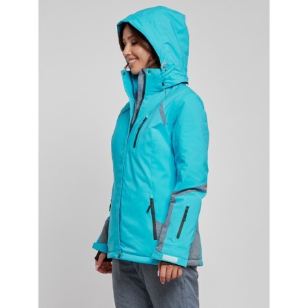 Ski jacket female, size 48, blue color-5