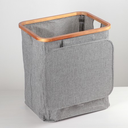 A universal basket with a “minimum” lid, 45 × 35 × 49.5 cm, color gray color-6
