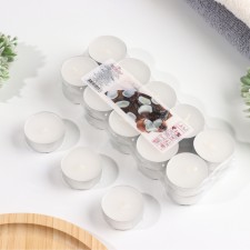 A set of aromatic tea candles in the heat shrink 