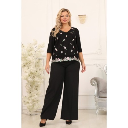 Female jumper, size 48, black color-9
