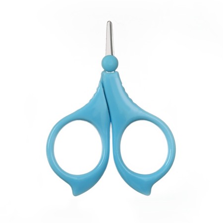 Children's manicure scissors, with a protective cap, type 2, blue color-2