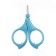 Children's manicure scissors, with a protective cap, type 2, blue color